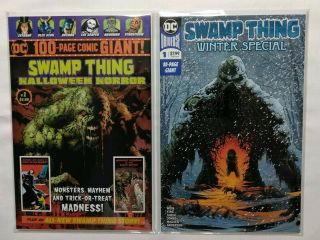 Wal - Mart Swamp Thing Halloween Horror Giant 1 & Swampthing Winter Special