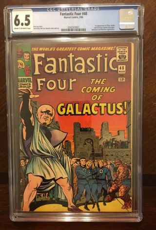 Fantastic Four 48 Cgc 6.  5 First Galactus And Silver Surfer Freshly Graded