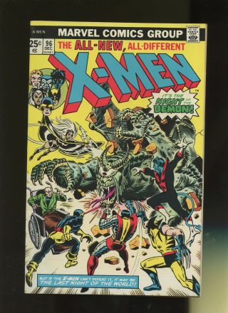 X - Men 96 Vg/fn 5.  0 1 Book Marvel Mutants Sentinels Mk Iii 1st Appearance