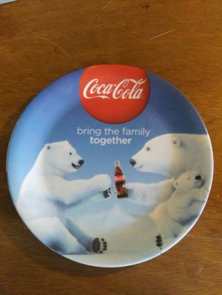 Nwt Coca Cola Polar Bear Collector Plate 9 In By Gibson - Melacore - (g3)