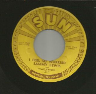 Blues Rockers - Sammy Lewis - So Long Baby Goodbye - Pushmarks - Hear - 1955 Sun 218