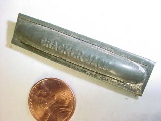 Vintage Tin Cracker Jack Whistle Tube Type