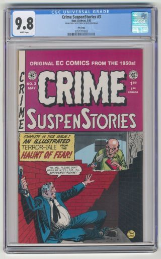 Crime Suspenstories 3,  Cgc 9.  8 Russ Cochran Publishing