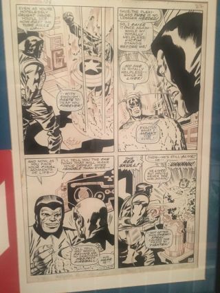 Jack Kirby Comic Art Captain America Silver Age