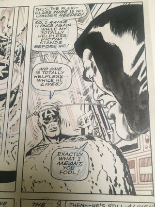 jack kirby comic art Captain America Silver Age 5