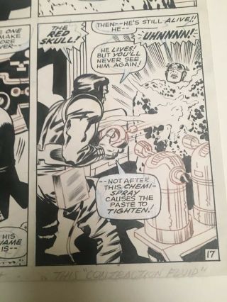 jack kirby comic art Captain America Silver Age 7