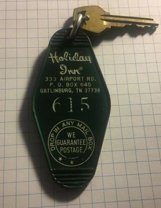 Vintage Hotel Room Key From Holiday Inn Gatlinburg,  Tn 615