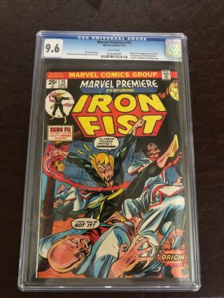 Marvel Premiere 15 (cgc 9.  6) - 1st Appearance Of Iron Fist (white Pages)
