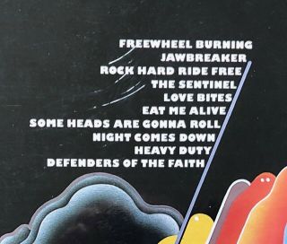 Judas Priest Defenders of the Faith RARE vinyl LP record (in shrink) 3
