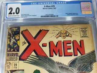 Uncanny X - Men (1st Series) 29 1967 CGC 2.  0 2025282006 2