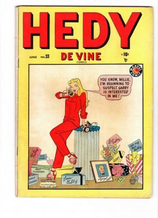 Hedy De Vine 33,  Jun 1949 Very Good - Fine 5.  0