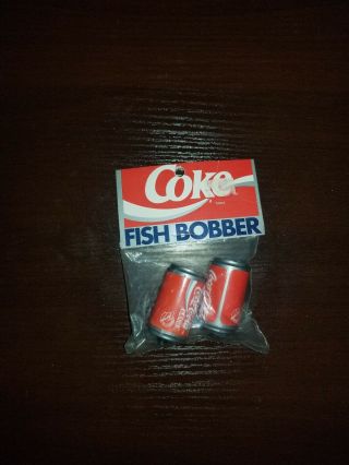 Vintage 2 Pack Coke Classic Coca Cola Can Fish Bobbers