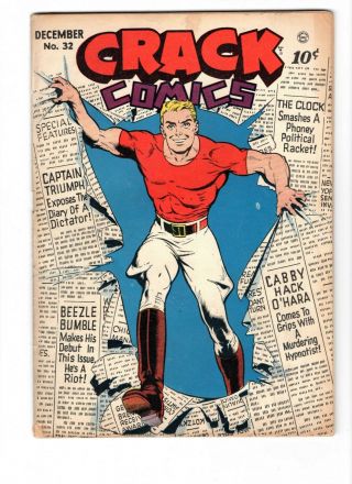 Crack Comics 32,  Dec 1943 Very Good - Fine 5.  0