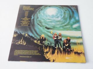 IRON MAIDEN ' THE NUMBER OF THE BEAST ' LP UK EMI RECORDS 1982 LP PICTURE INNER 2