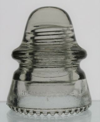 Clear Cd 160 Hemingray - 14 Made In U.  S.  A.  W/blot Outs Glass Insulator