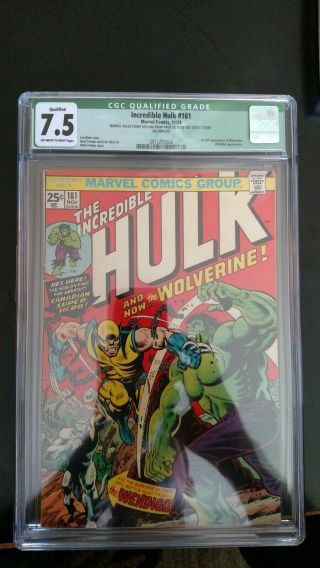 Incredible Hulk 181 CGC 7.  5 (Green Label - Stamp Removed) 6
