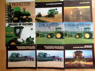 Group 15 John Deere Vintage Brochures 6620 - 8820 Combines & 55 - 60 Tractors