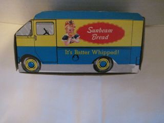 Vintage Cardboard Sunbeam Bread " It 