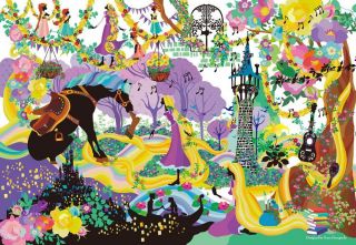 Tenyo (1000 - 772) Disney Stained Art Brilliant Colors Rapunzel Jigsaw Puzzle