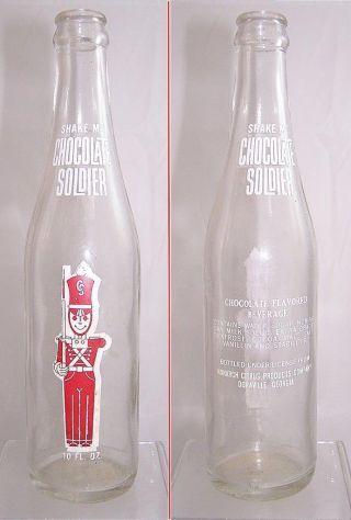 Vintage Chocolate Soldier Soda Bottle 10 Oz Doraville Georgia 1972