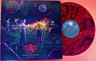 Stranger Things 3 Rare Sci - Fi Soundtrack 2 X Gatefold Lp Colored Splatter Vinyl