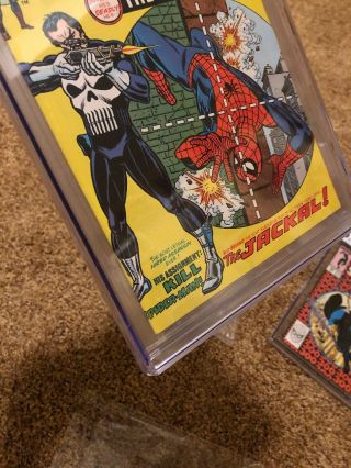 The Spider - Man 129 1st Appearance Punisher CGC 9.  2 White Pages 5