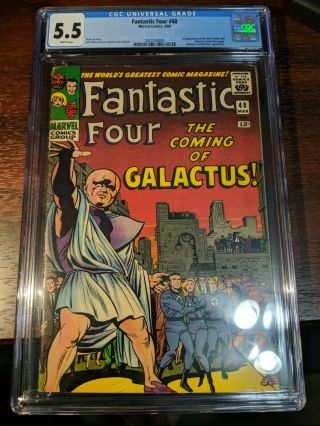 Fantastic Four 48 Cgc 5.  5 White Pages Marvel 1st App Silver Surfer & Galactus