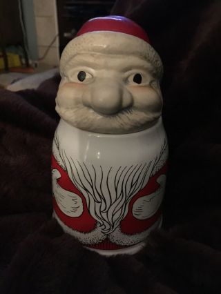 Vintage Gerzit Gerz Geme Santa’s Shape W.  Germany Lidded Beer Stein Mug