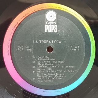 La Tropa Loca · Candida,  Toca tres veces Mexican Garage Rock Pop LP 2