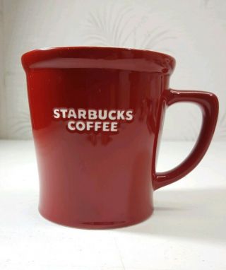 Starbucks Coffee Red Bone China 16oz Cup Mug 2009 -