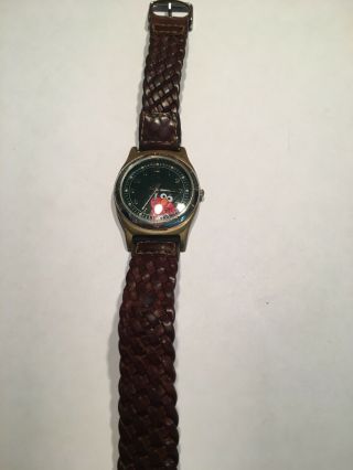 Elmo Sesame Street General Store By Fossil Collectable Watch Rare Leather Band 2