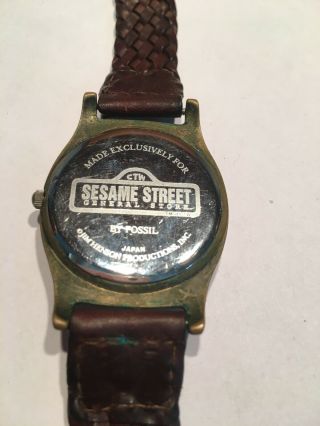 Elmo Sesame Street General Store By Fossil Collectable Watch Rare Leather Band 5