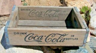 Vintage Coca Cola Wooden Carrier,  Los Angeles,  12 " X 18 "