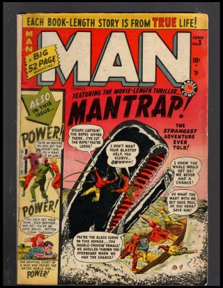 Man Comics 3 G (52 Pages) 1950