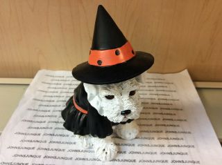 White Schnauzer Statue Ganz With Tag 4 Inches Tall Ships Out Now