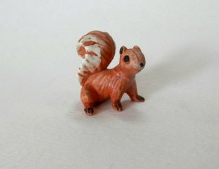 Vintage Miniature Hagen Renaker Red Brown Orange/red Mama Squirrel Cute