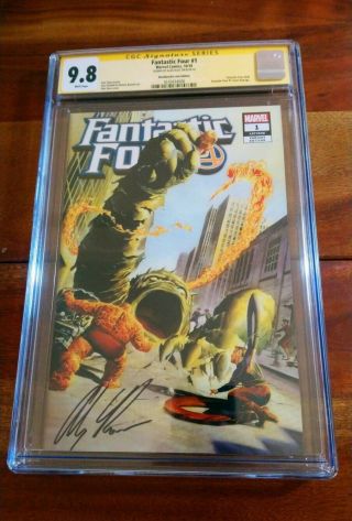 Fantastic Four 1 2018 Cover Homage Variant Edition Signed Alex Ross Cgc 9.  8