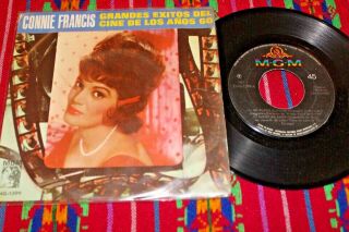 Connie Francis Exitos Del Cine Sung In Spanish 1967 Mexico 7 " Ep Unique Ps Pop