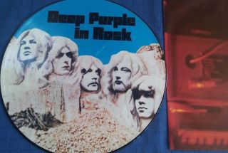 Picture Disc Deep Purple - In Rock,  Poster - Emi - Exc,