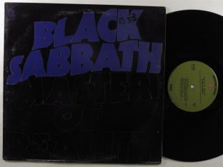 Black Sabbath Master Of Reality Warner Bros Lp Vg,  Embossed Cover W/poster