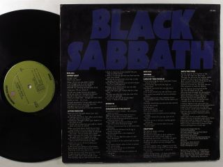 BLACK SABBATH Master Of Reality WARNER BROS LP VG,  embossed cover w/poster 2