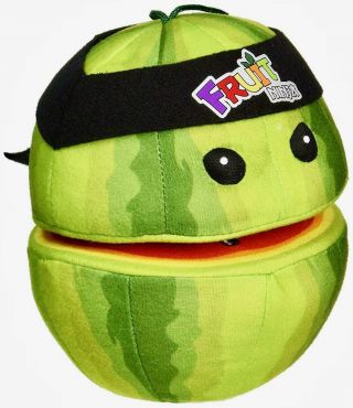 Fruit Ninja Half Watermelon Plush Stuffed Pretend Play 6 " Toy Doll W/tags Bin
