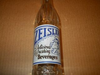 Vintage 1955 Zeisler Soda Pop Bottle Saint St.  Charles Missouri Mo.  10oz Acl