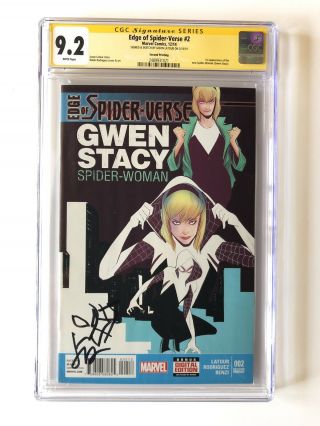 Edge Of Spider - Verse 2 Cgc Ss 9.  2 Signed W/ Sketched By Jason Latour 2nd Print