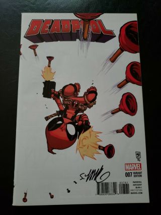 Deadpool 7 - Skottie Young Variant Cover Signed