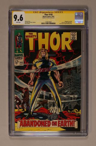 Thor (1962 - 1996 1st Series Journey Into Mystery) 145 Cgc 9.  6 Ss Stan Lee