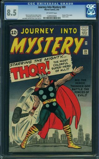 Journey Into Mystery 89 Cgc 8.  5 Classic Kirby Cover Cgc 1289930004