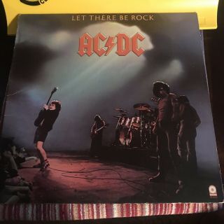 Ac/dc Let There Be Rock Lp 77 Atco Sd 36 - 151 Plays Vg,  /vg,