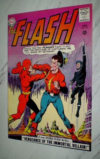 Flash 137 Nm 9.  4 Ow Pages Unrestored 1963 Dc 2nd Silver Age Justice Society