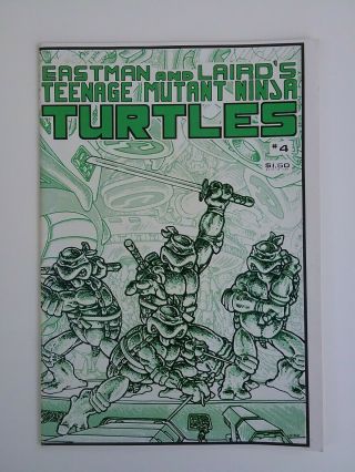 Teenage Mutant Ninja Turtles 1,  2,  3,  4 (1984,  Mirage) All First Printings. 4